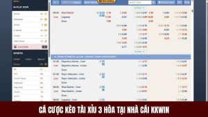 kèo tài xỉu 3 hòa