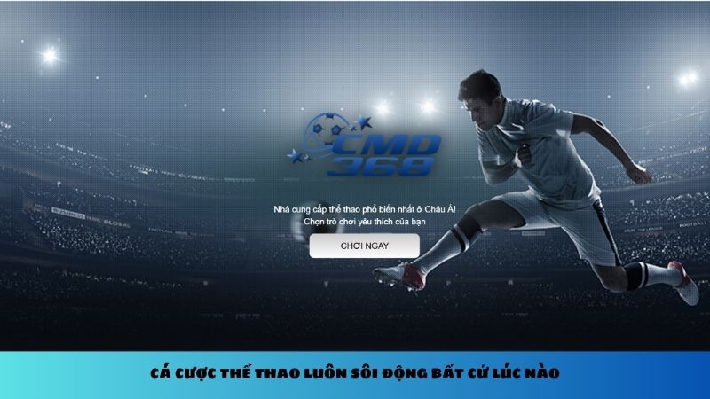 Cá cược thể thao luôn sôi động bất cứ lúc nào